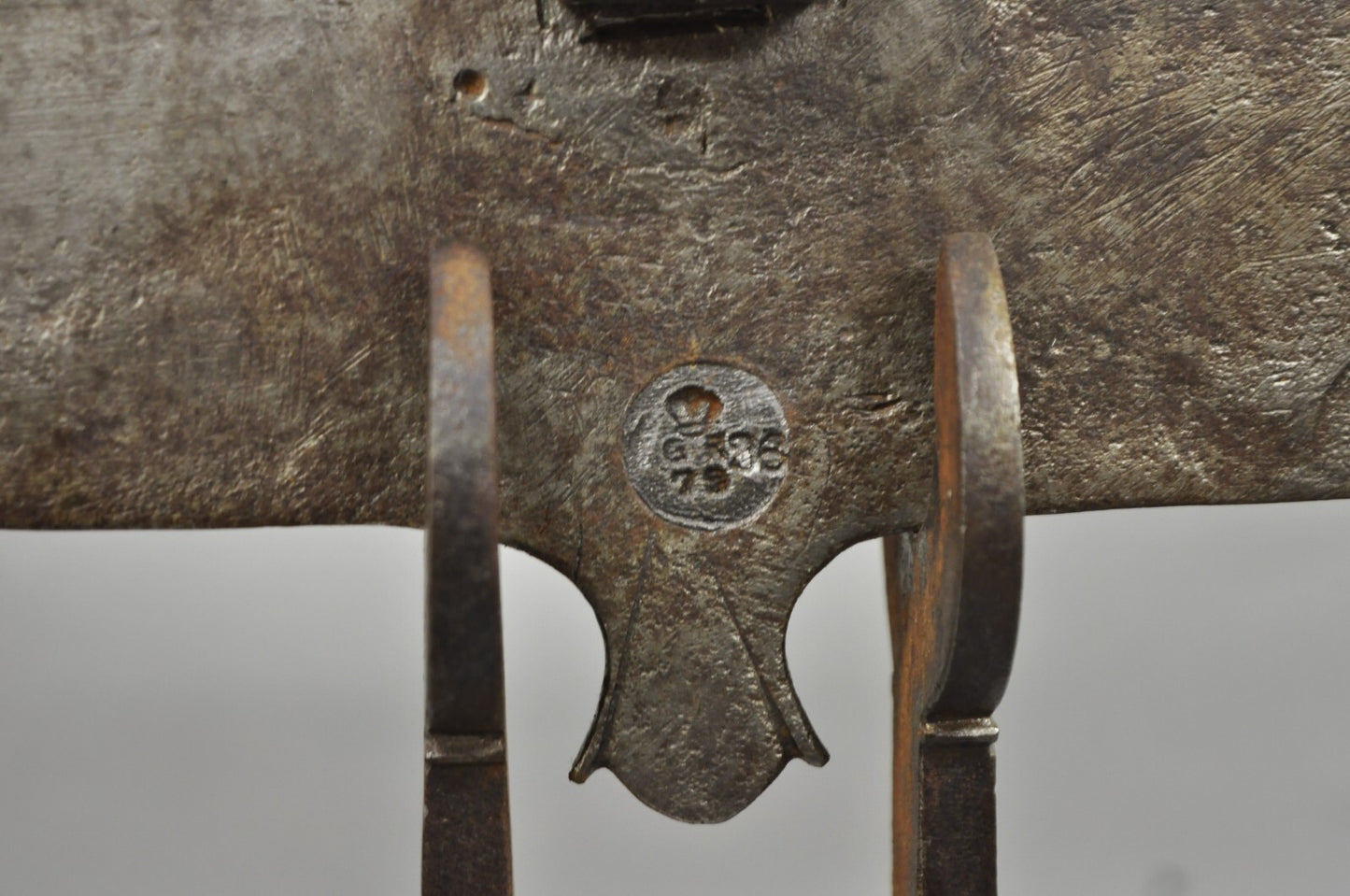 Antique English Gothic Arts & Crafts Hand Wrought Iron Balance Beam Scale