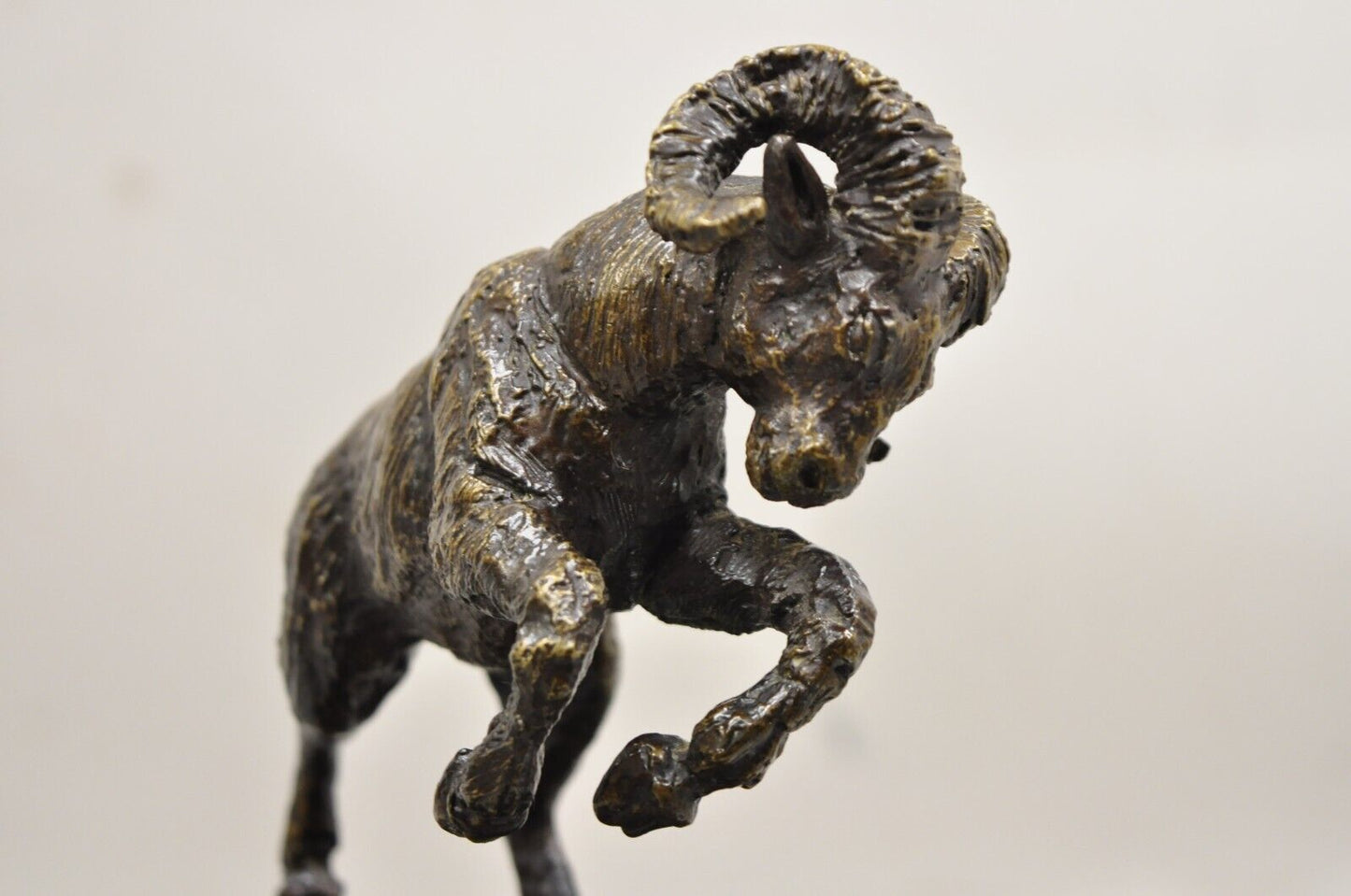 Vintage Wally Shoop 1985 Bronze Ram Bighorn Sheep Sculpture Limited 13/250