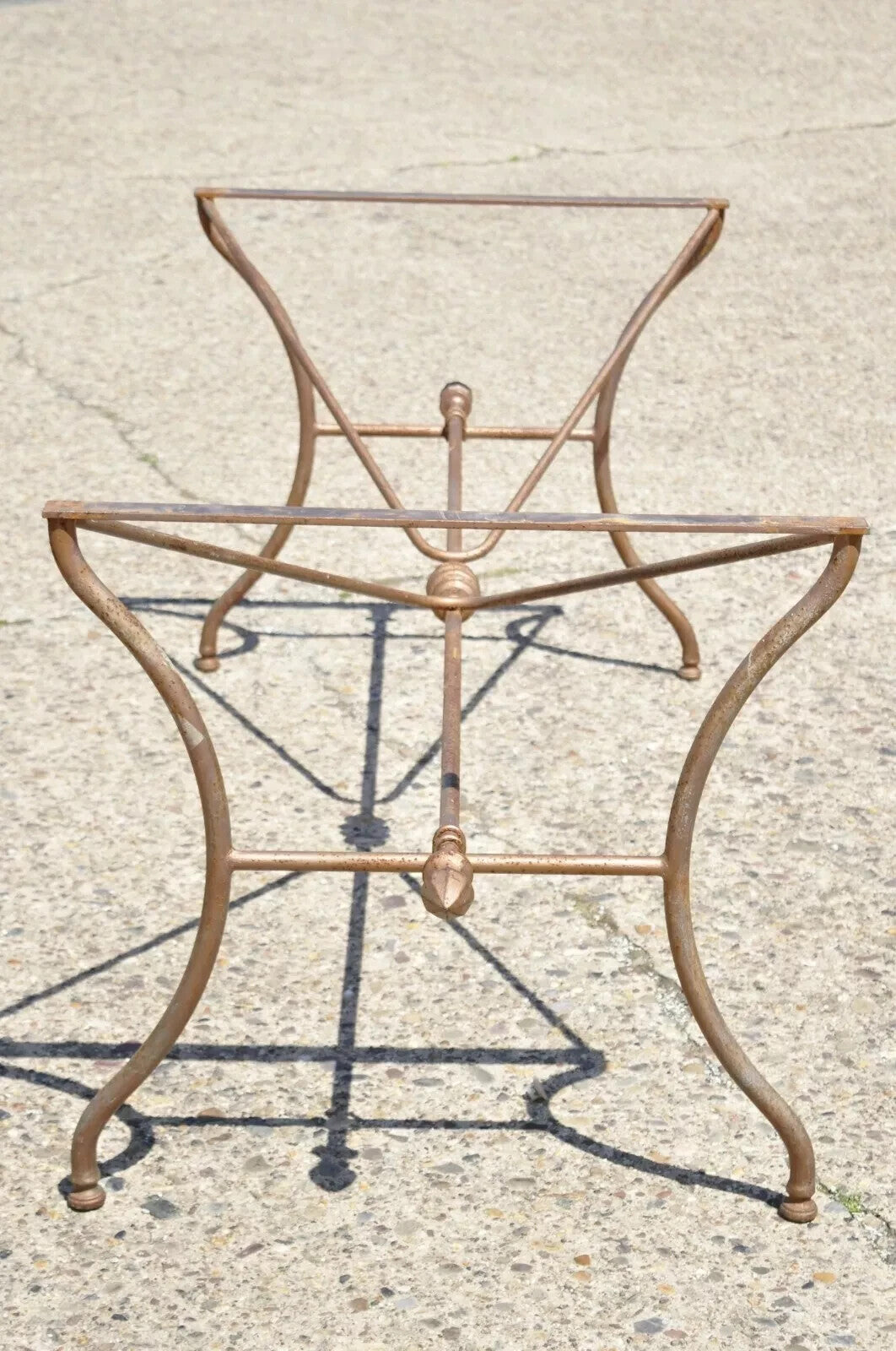 Vintage Italian Neoclassical Style Large Iron French Pastry Dining Table Base