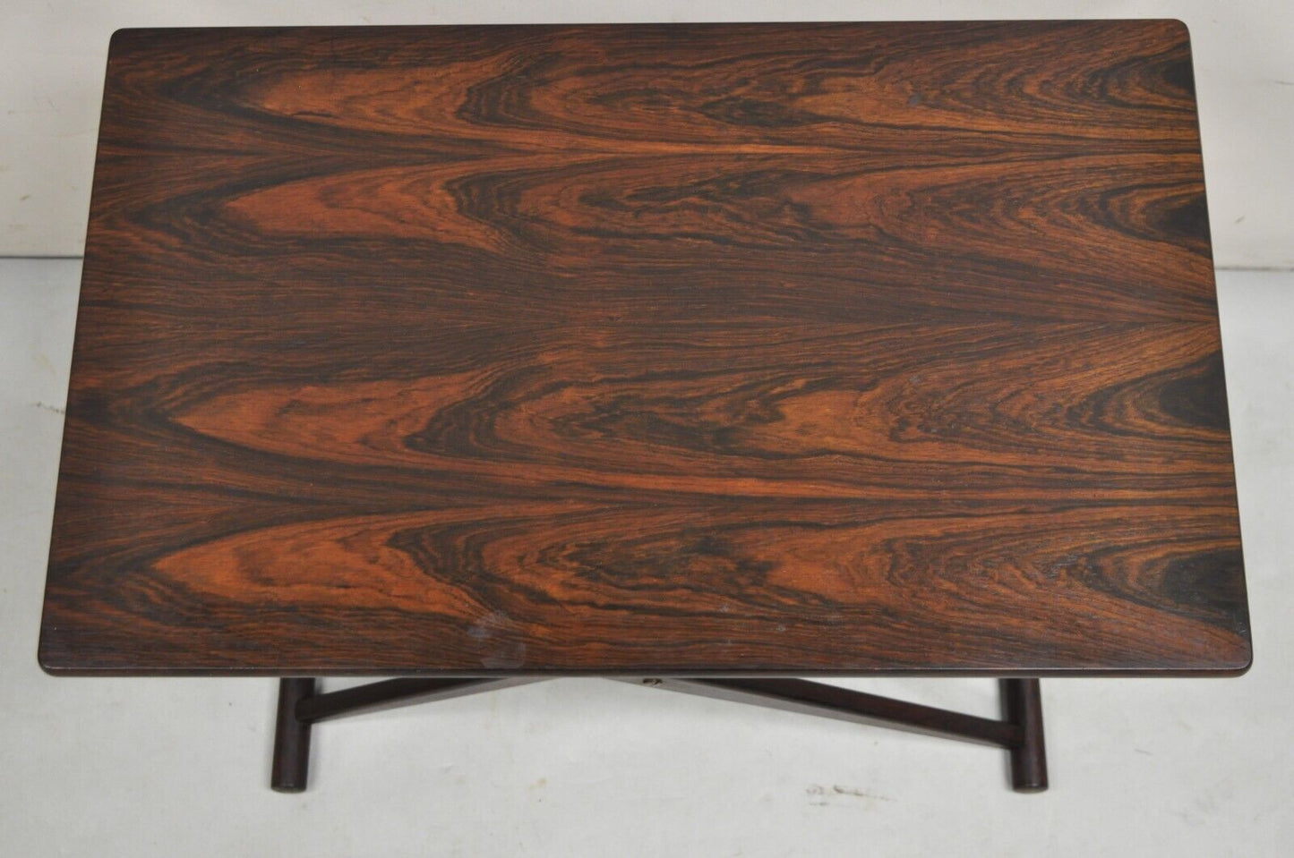Knud Andersen Mid Century Modern Danish Rosewood Folding Side Table for Aarhus