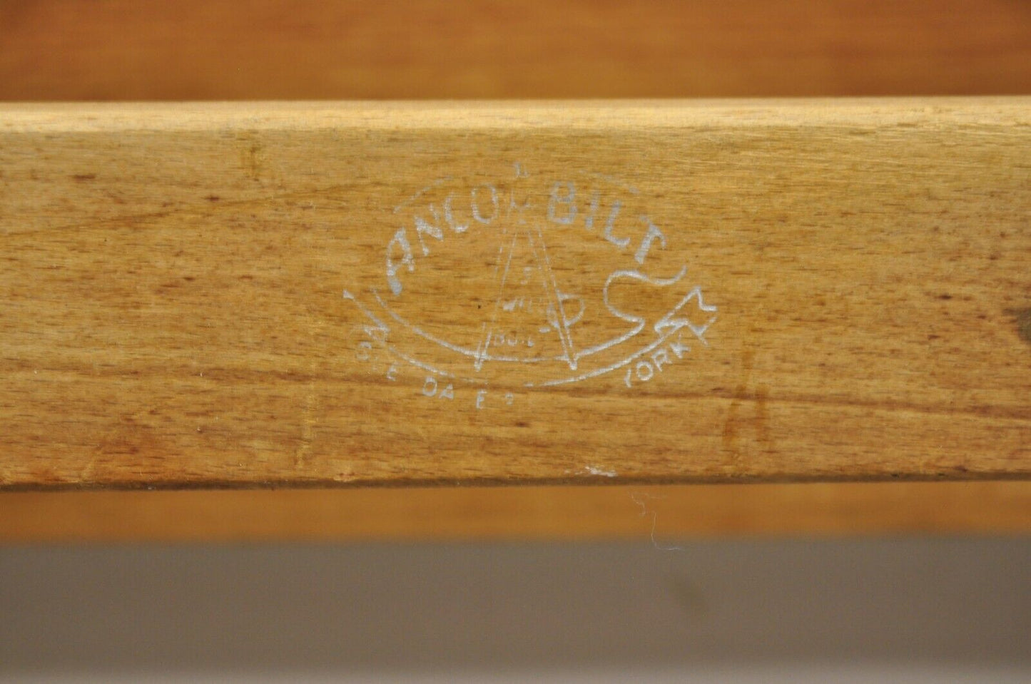 Vintage Anco Bilt Folding Solid Wood Industrial Drafting Table Writing Desk