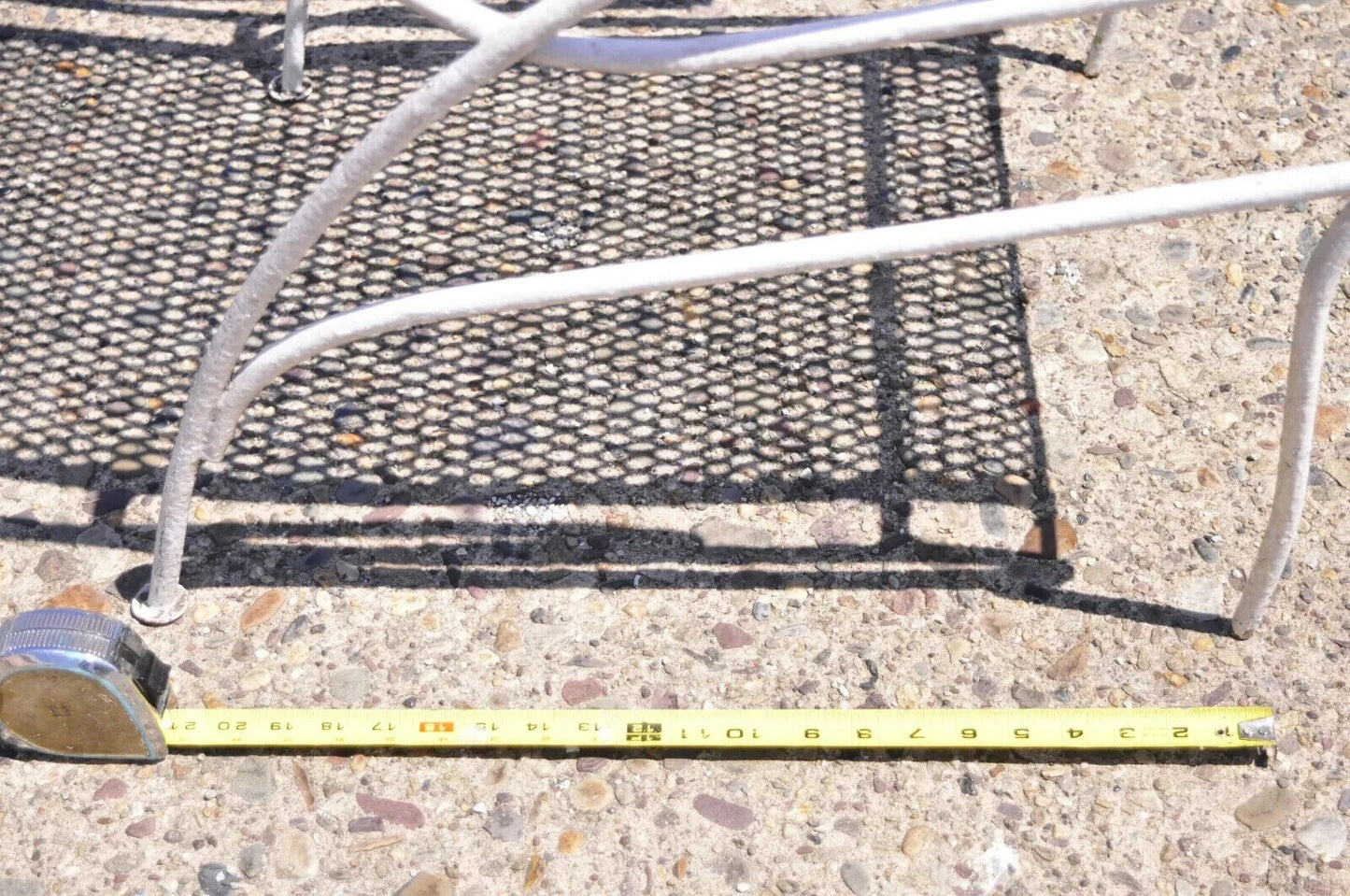 Vintage Russell Woodard Sculptura Mid Century Wrought Iron Patio Arm Chair