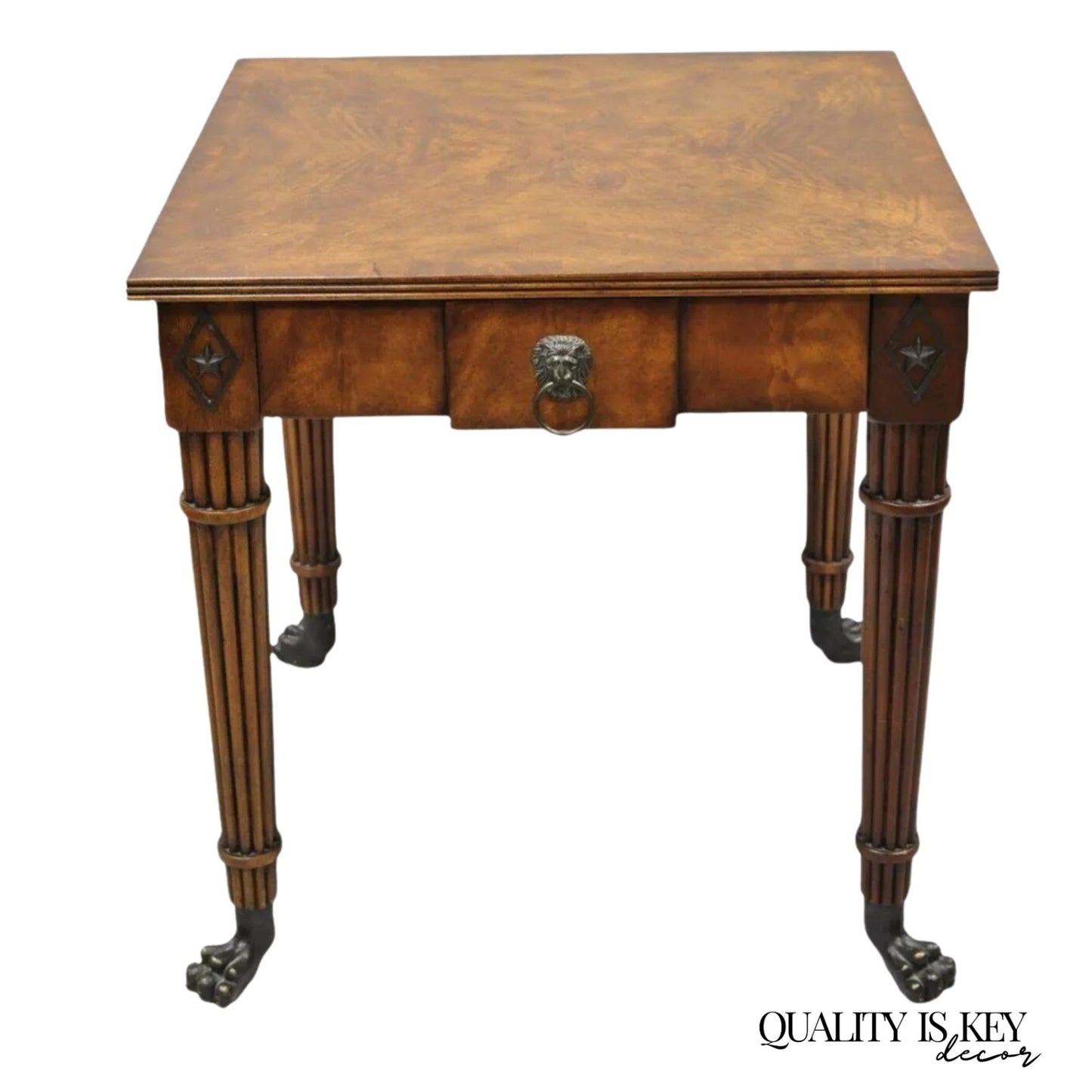 Theodore Alexander Althorp Regency Mahogany One Drawer Side Table A L50046