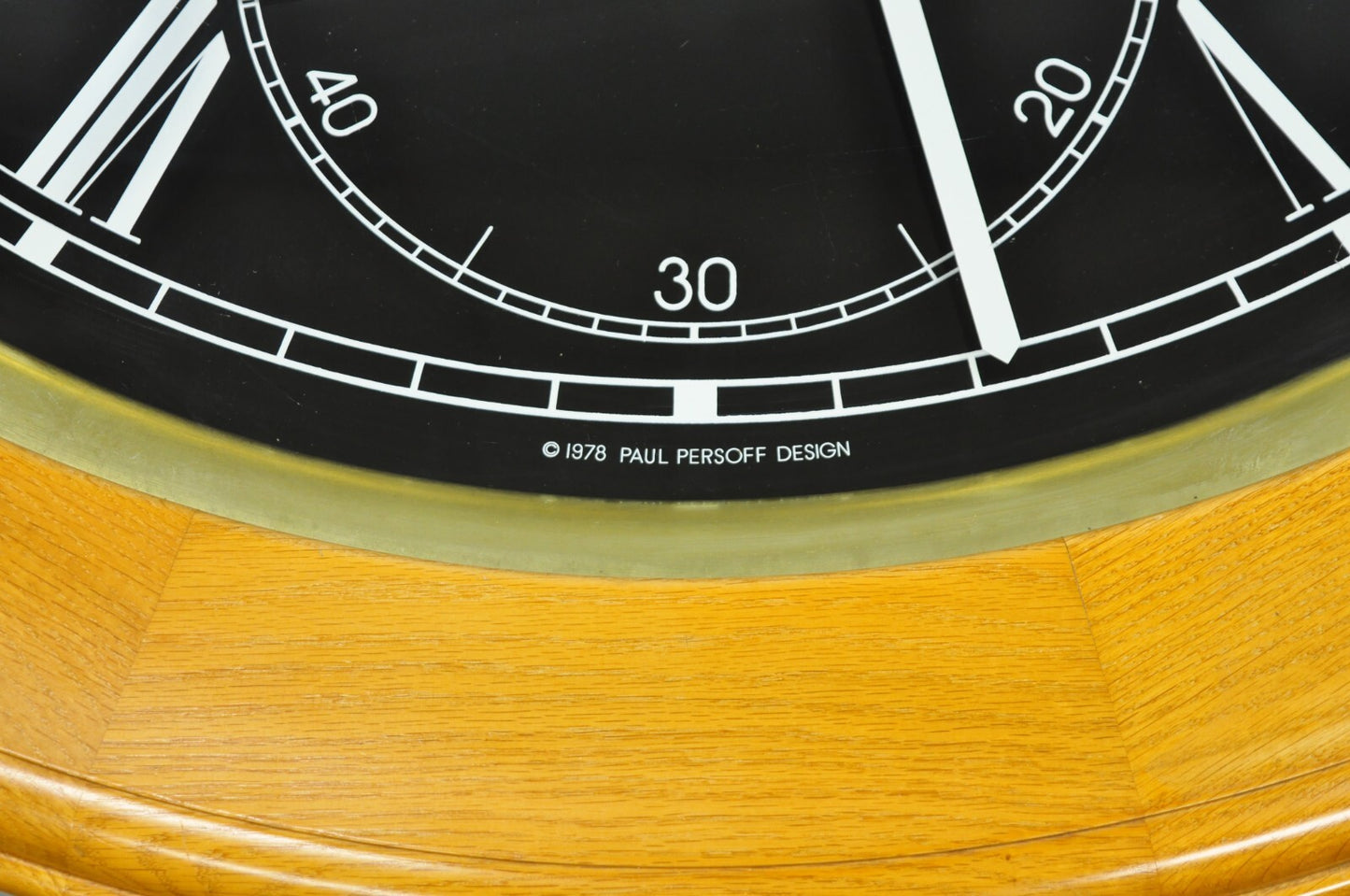 Vintage 1978 Paul Persoff Design Large 48" Custom Working Clock Coffee Table