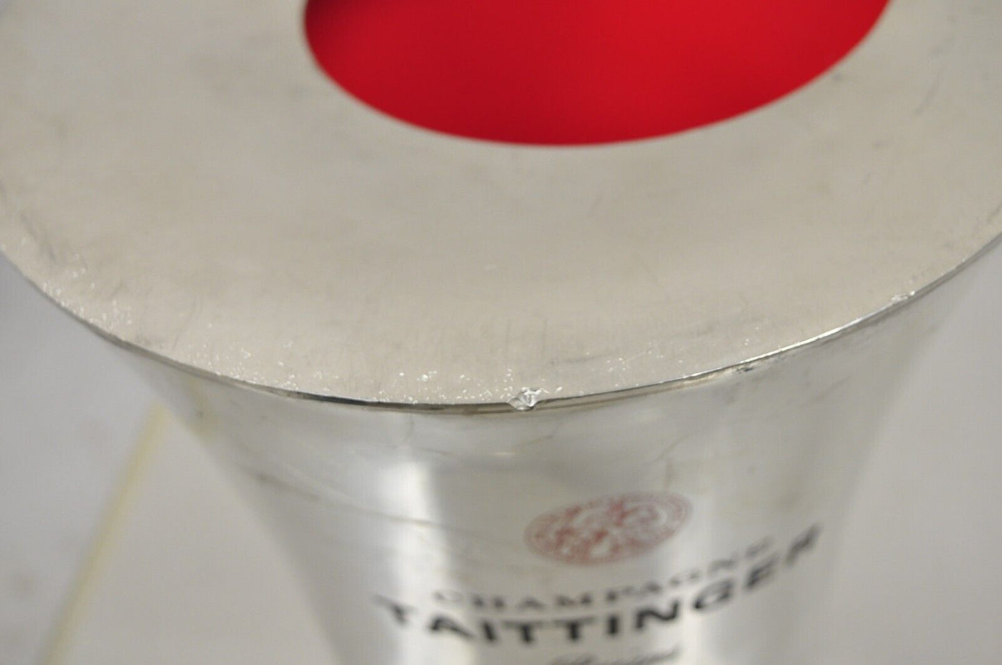 Taittinger Reims French Polished Aluminum Champagne Chiller Ice Bucket by Etain