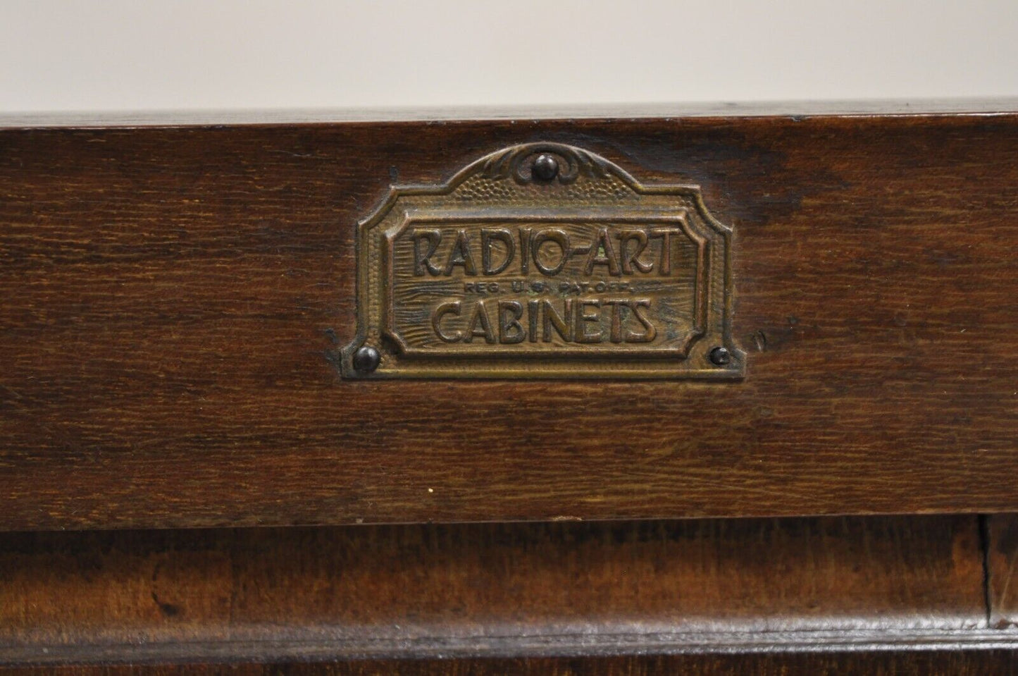 Antique William and Mary Style Walnut Small Radio Cabinet by Radio Art Cabinets