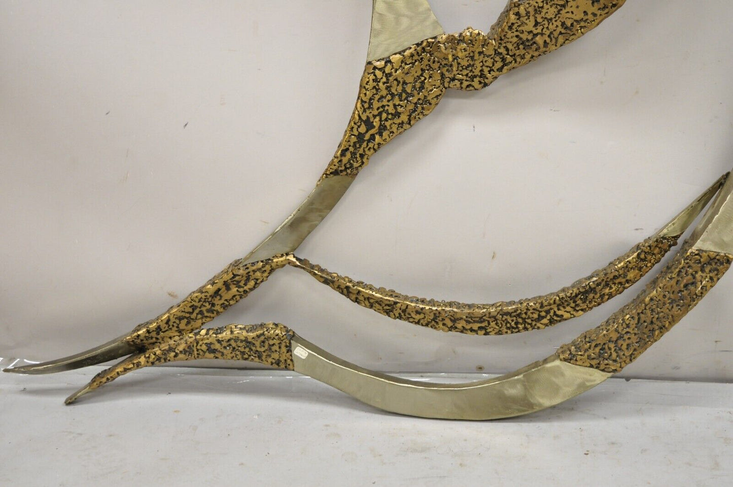 Colbert Collins 1986 Male and Female Dancers Brutalist Wall Sculptures 2 Pc Set