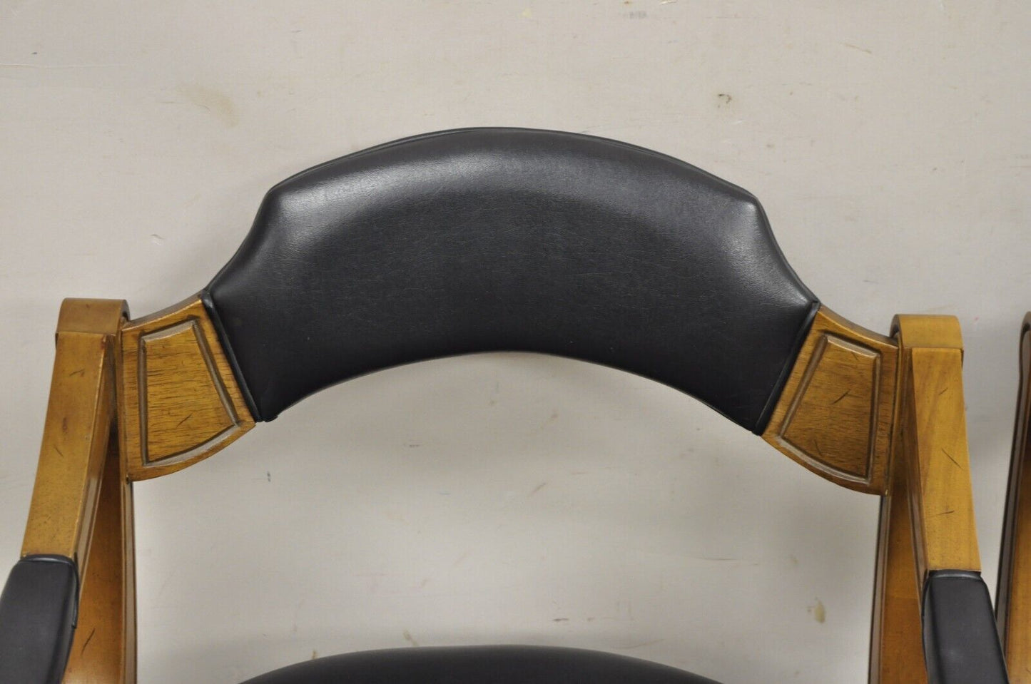 Vintage Drexel Esperanto Mid Century Spanish Style Curule Game Chairs - Set of 6