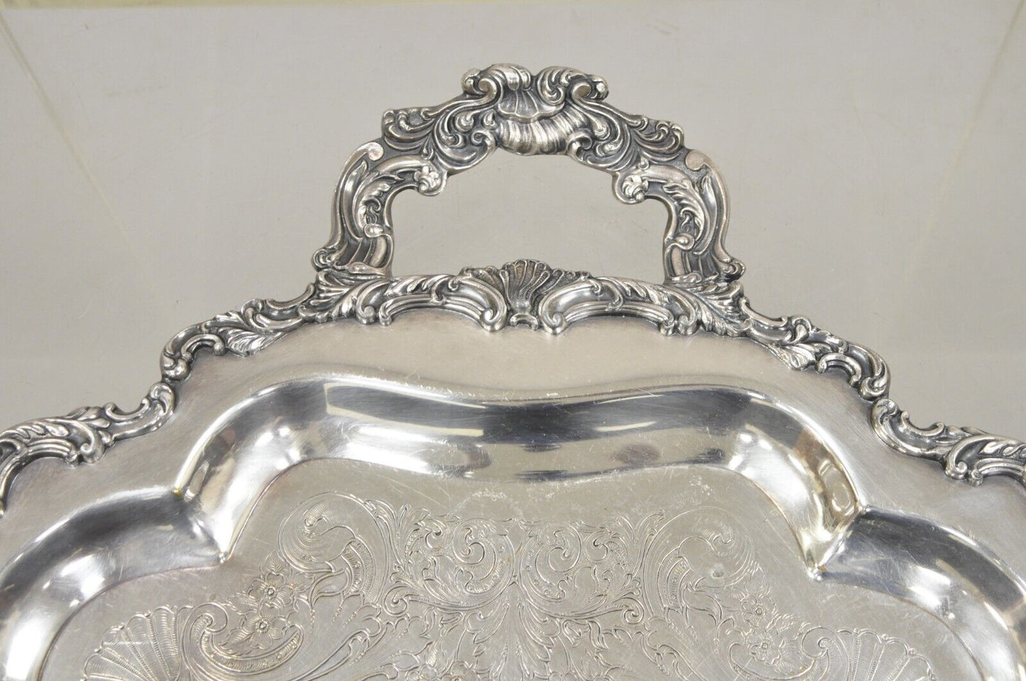 Antique Community Ascot Sheffield Large Victorian Style Platter Tray