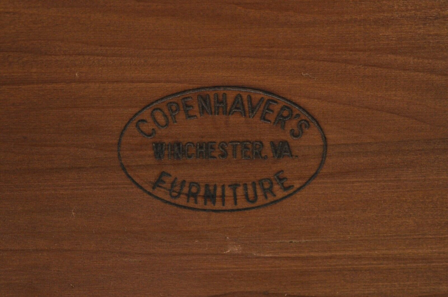 Vintage Federal Style Mahogany Inlaid Serpentine Sideboard Buffet by Copenhaver