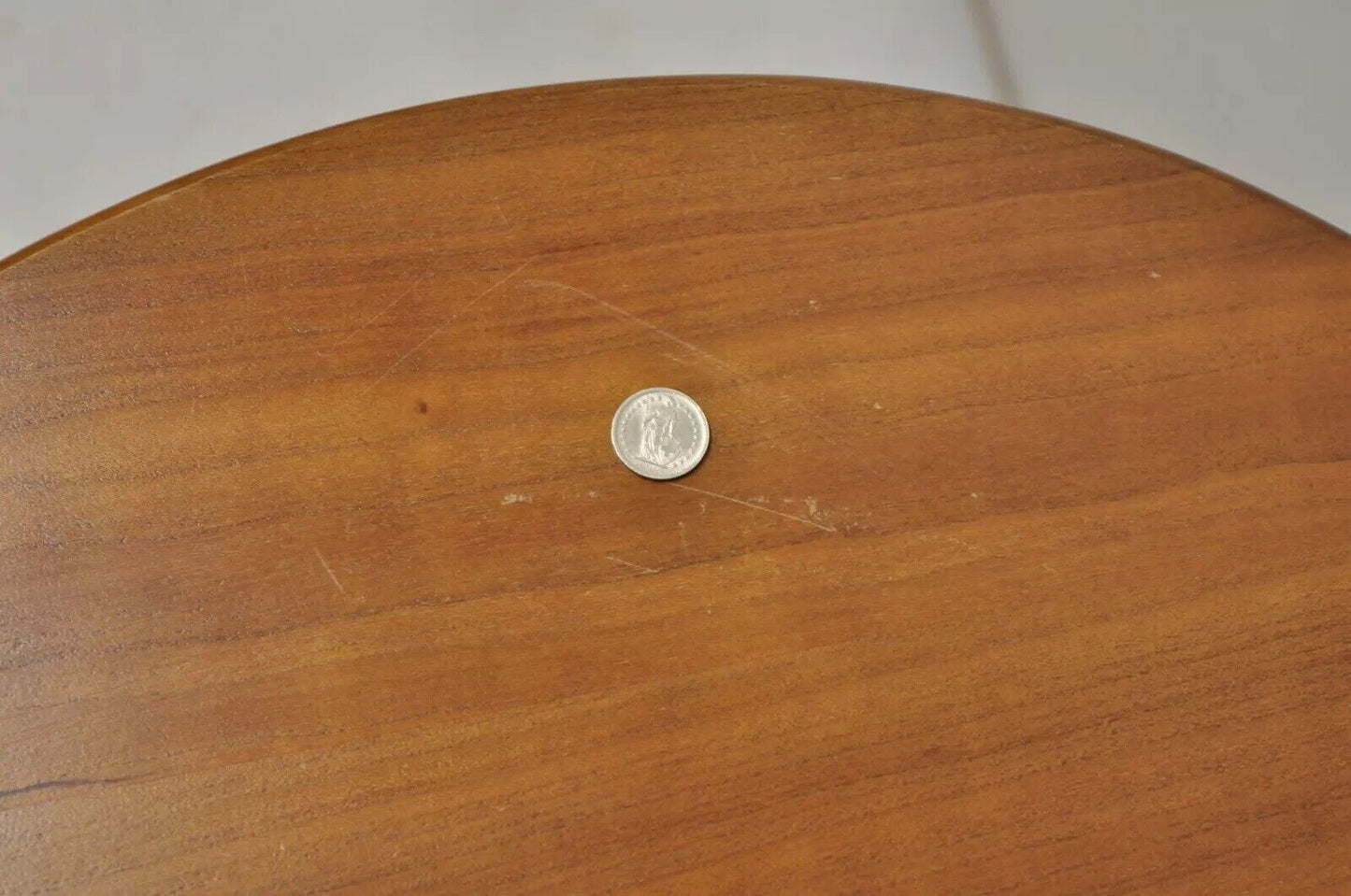 Sheraton Federal Style Solid Cherry Wood Oval Tilt Top Tea Table by Norm Baylis
