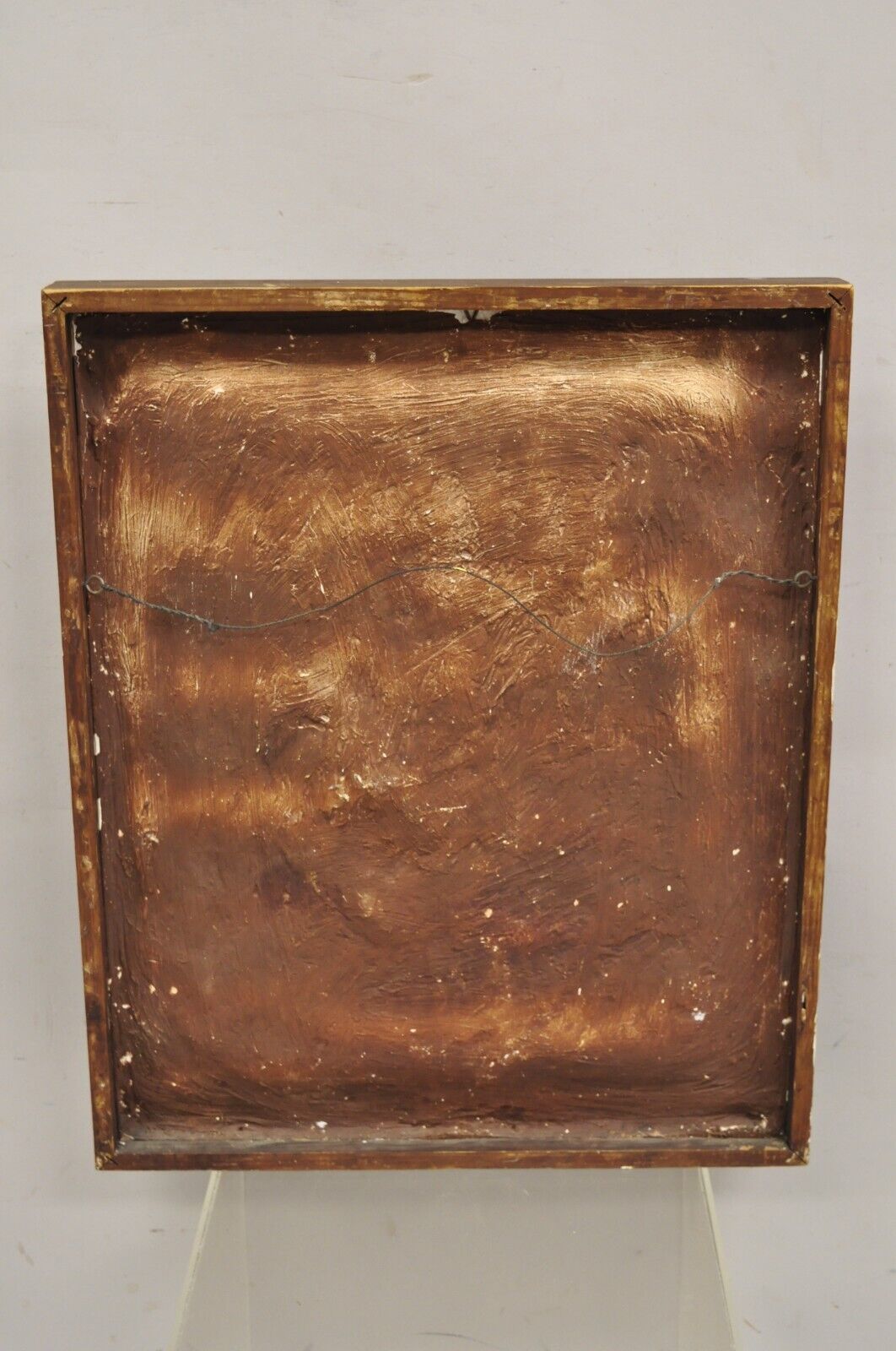 Vintage Early Times Kentucky Bourbon Whiskey Plaster Replica Art Painting Plaque