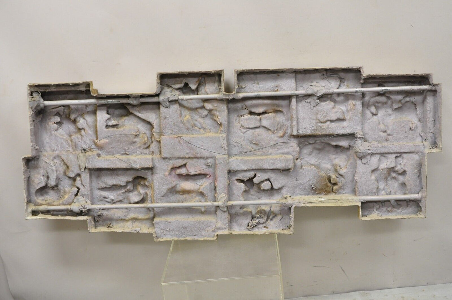 Vintage Finesse Originals 1970s Brutalist Figural Zodiac Wall Sculpture