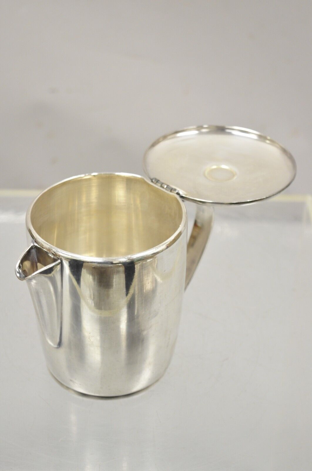 Vintage Oneida Sambonet Italy Silver Plated Modern Coffee Pot Water Pitcher