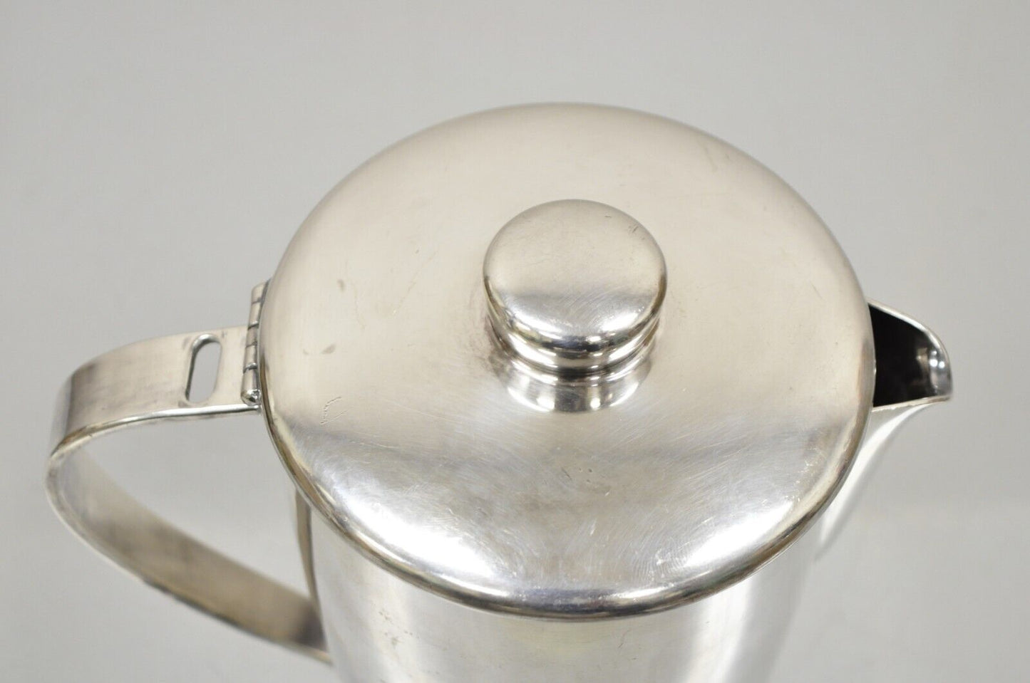 Vintage Oneida Sambonet Italy Silver Plated Modern Coffee Pot Water Pitcher