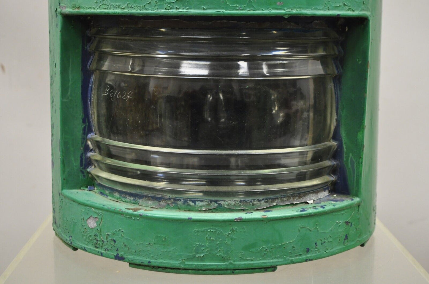 Antique Eli Griffith & Sons Green Marine Masthead Ship Lantern Fixture