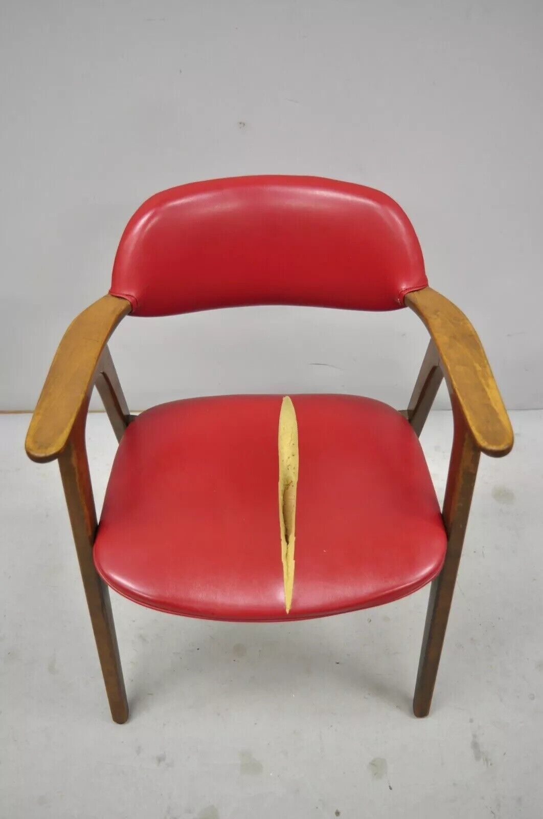 Vintage Mid Century Modern Floating Form Desk Arm Chair by Farquharson Gifford