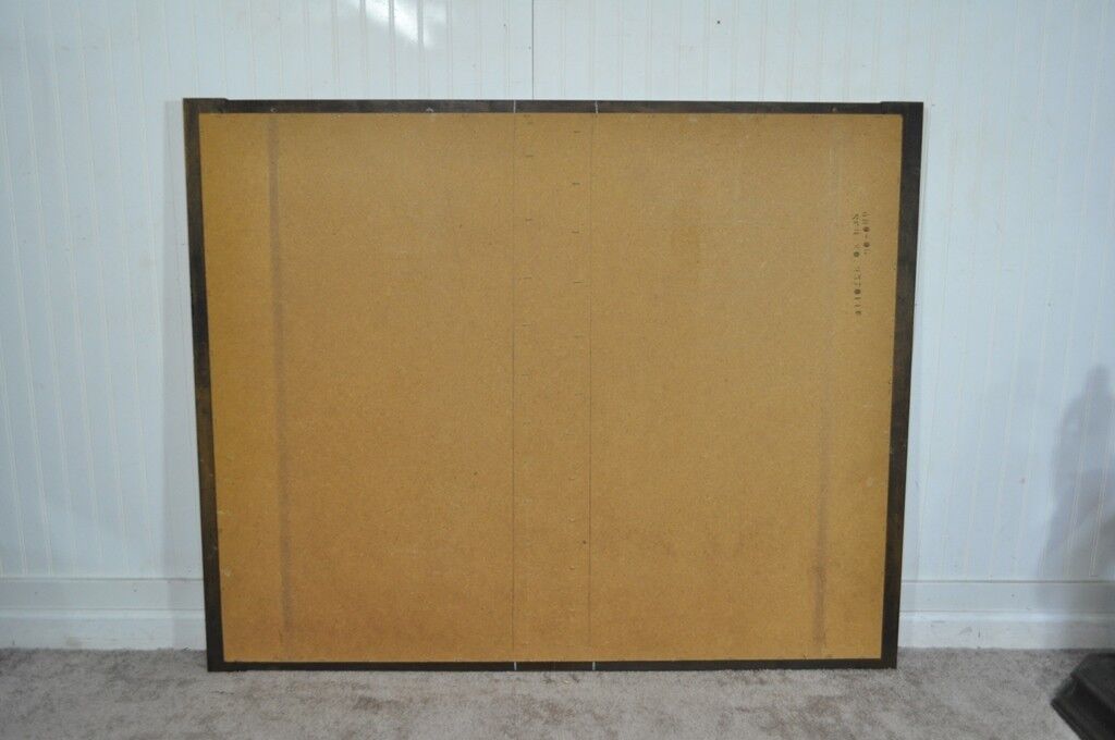 Lane Brutalist Cubist Vintage Mid Century Modern Walnut Rectangular Mirror