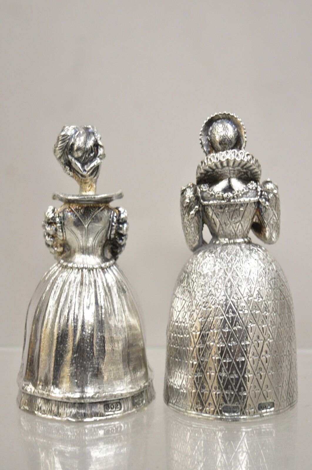 Vintage Gorham Silver Plated Bronze Bells Women Who Changed History - Set of 6