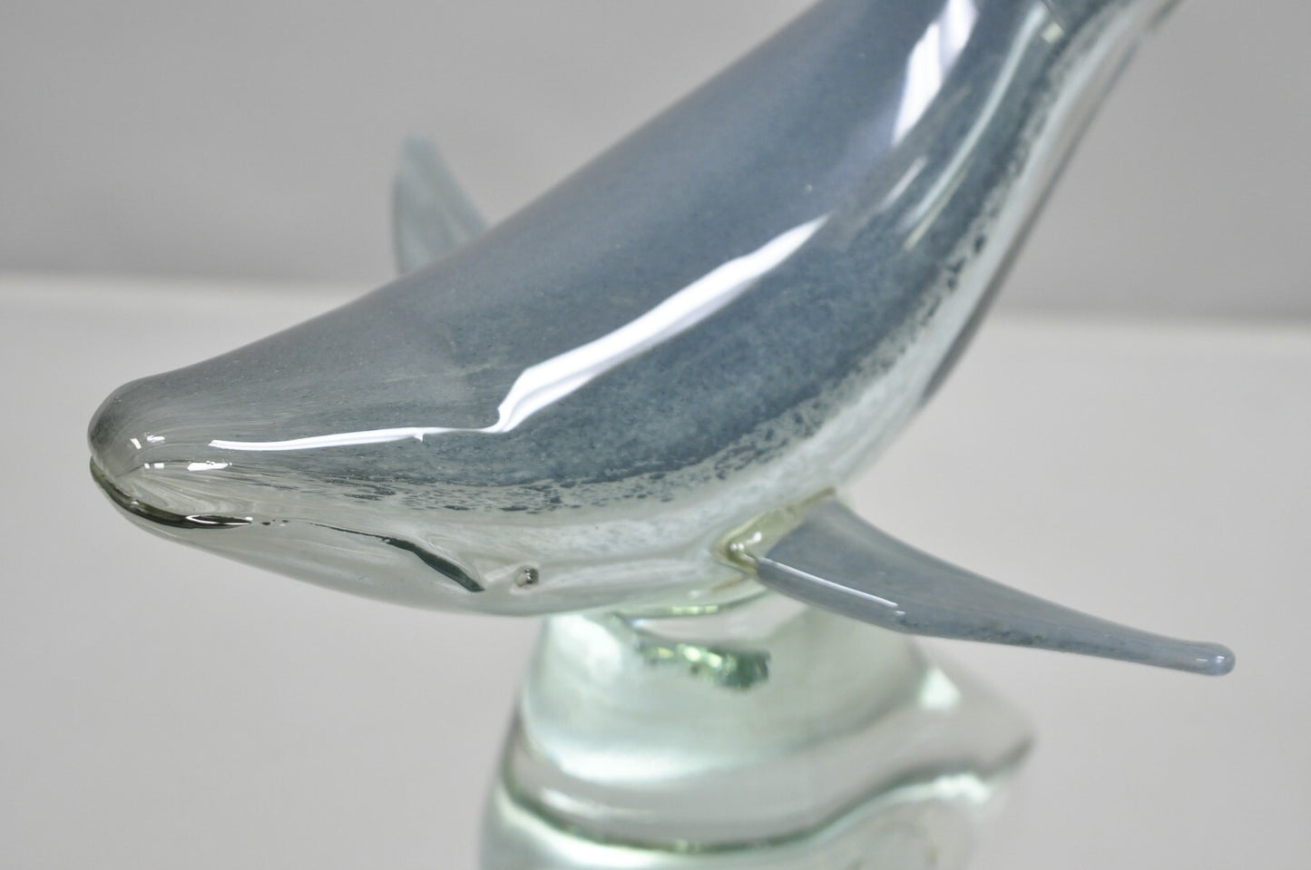Vinci by Dynasty Glass 12" Modern Humpback Whale Sculpture