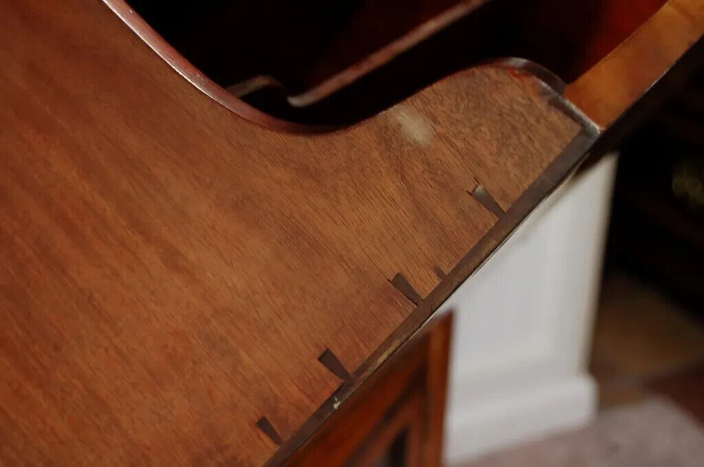 Antique Satinwood Inlaid French Adams Sheet Music Cabinet Display Curio