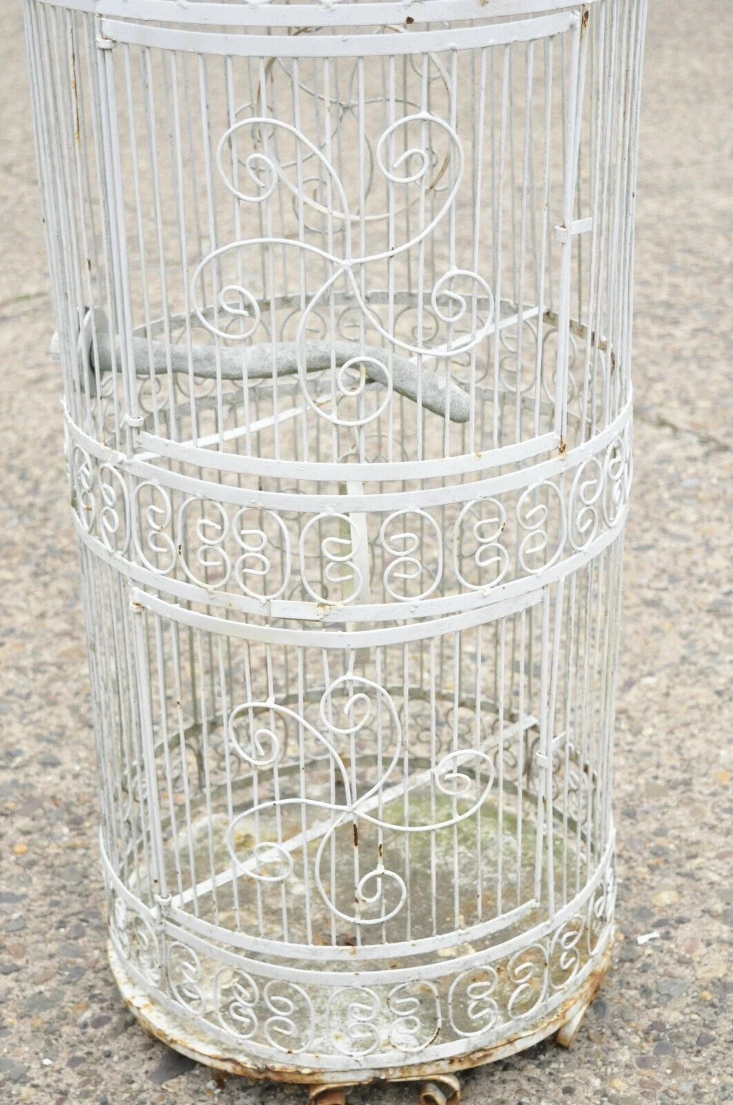Vintage Victorian Style Scrolling Wrought Iron Metal 58" Birdcage Garden Decor