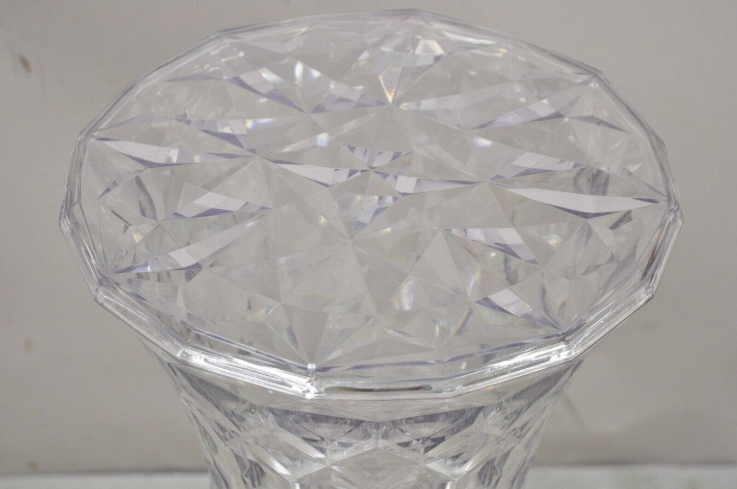 Marcel Wanders for Kartell Italy Clear "Stone" Stool - a Pair
