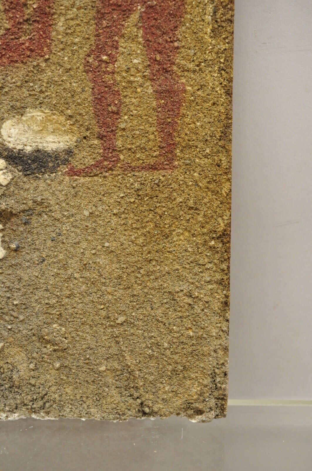 Antique Lost and Found Hieroglyphic Red Figure Pottery 12 x 9 Tile C5