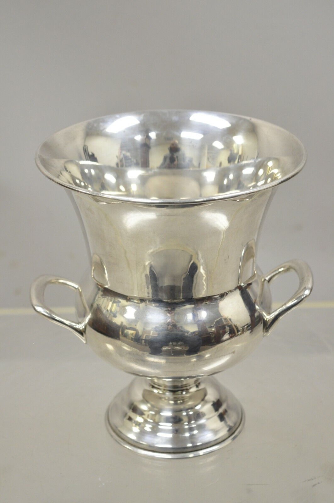 Vintage Leonard Silver Plated Trophy Cup Ice Bucket Champagne Chiller - a Pair