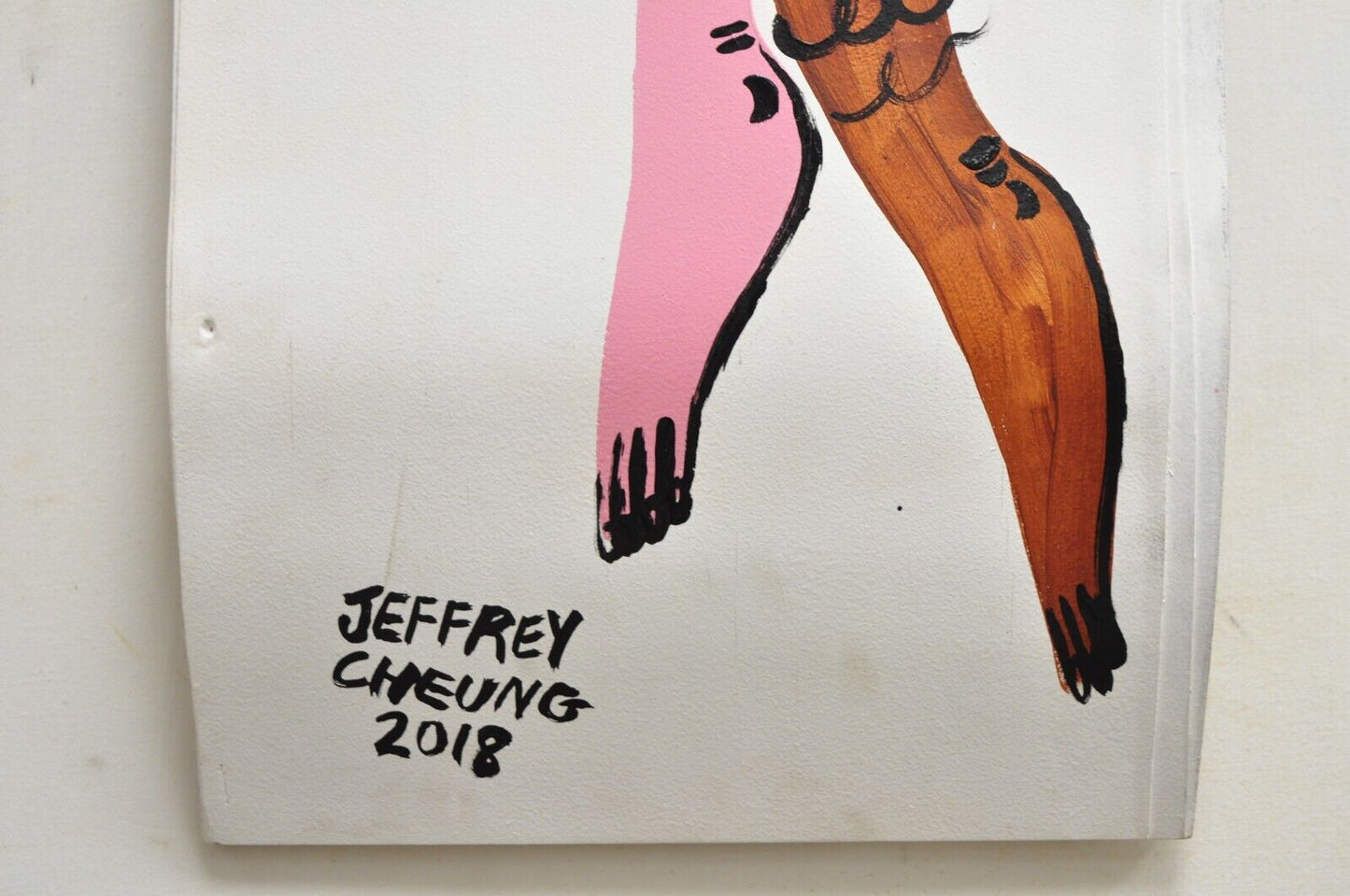 Jeffrey Cheung "In Unity" 2018 Modern Hand Painted Skateboard Deck Wall Art