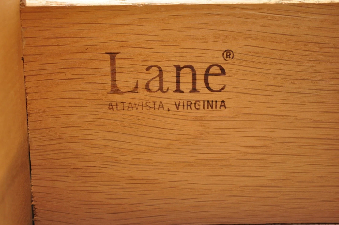 Lane Perception Altavista Mid Century Modern Walnut Laminate Top Dresser Chest