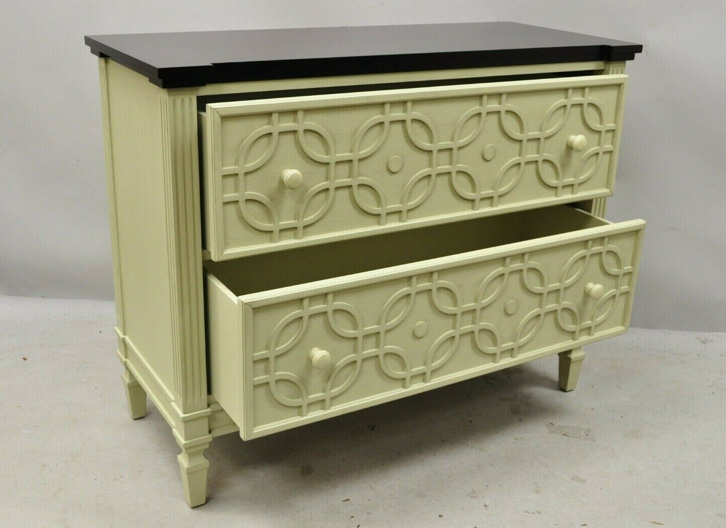 Raymour and Flanigan Maura Accent Chest Hollywood Regency Commode Cabinet