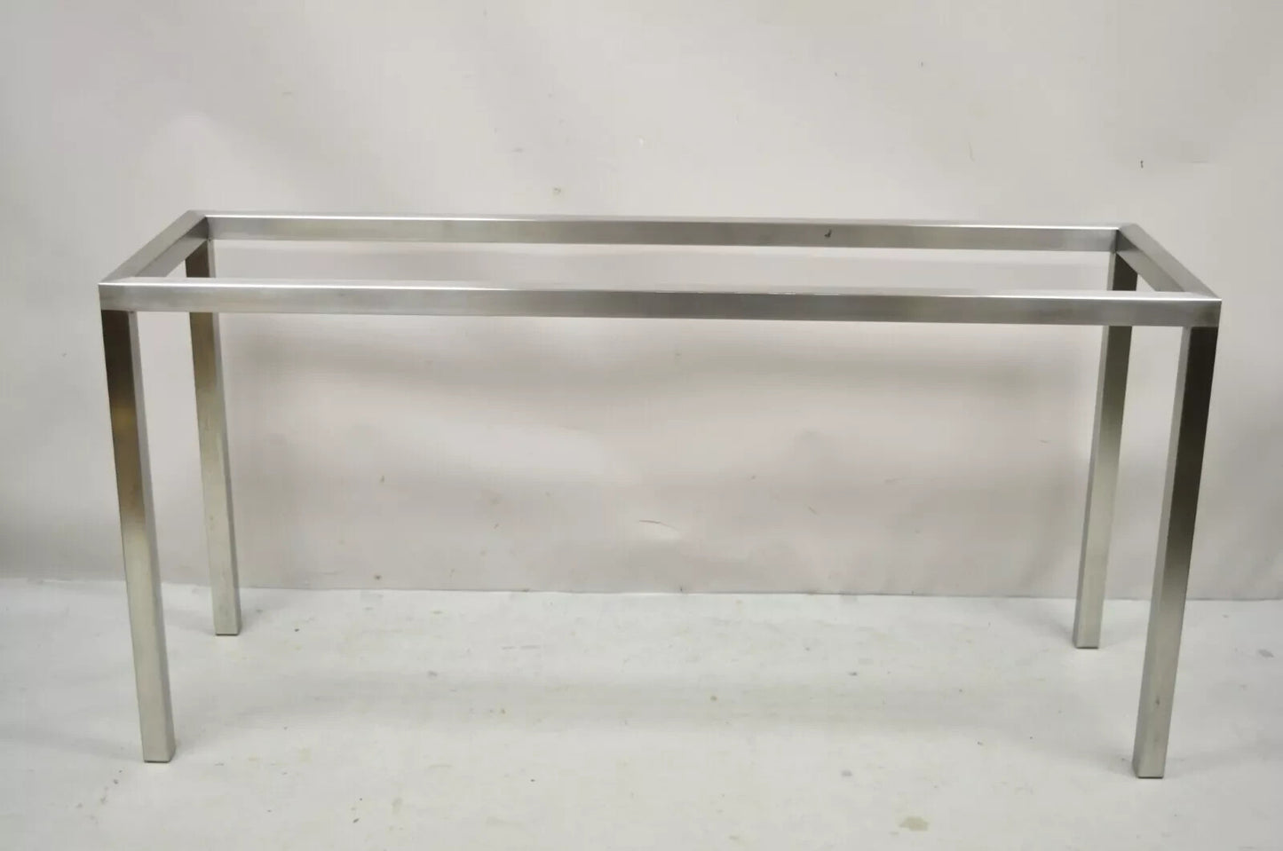 Design Institute of America Steel Mid Century Modern 58" Long Console Hall Table