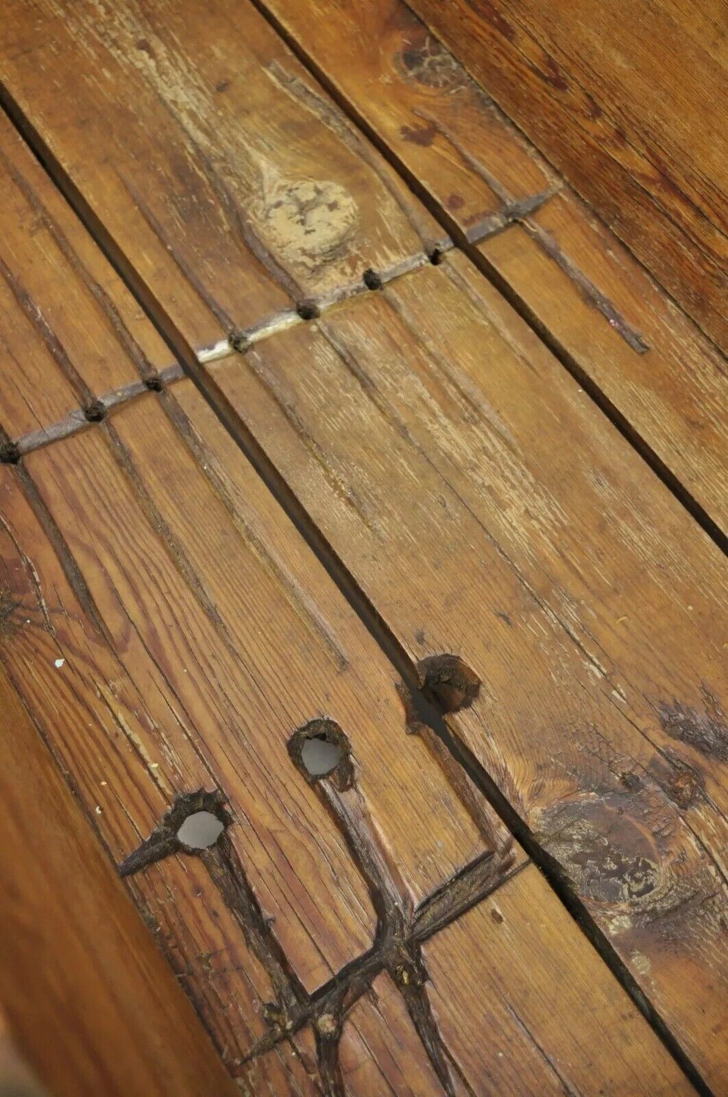 Antique 19th Century Primitive Colonial Carved Wood Baby Rocking Doll Cradle