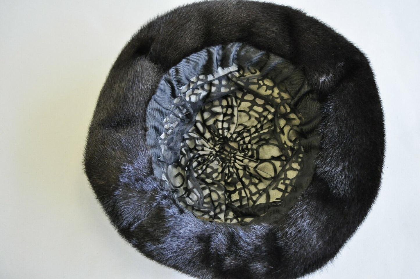 Vintage Severyn Fur Salon Brown Mink Fur Church Derby Ladies Winter Hat