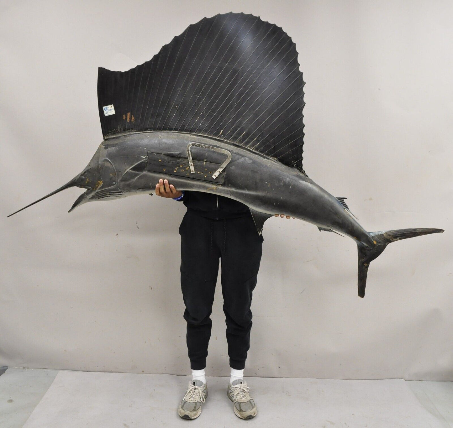 Large Vintage Taxidermy Replica Blue Marlin Sailfish 85" Wall Mount