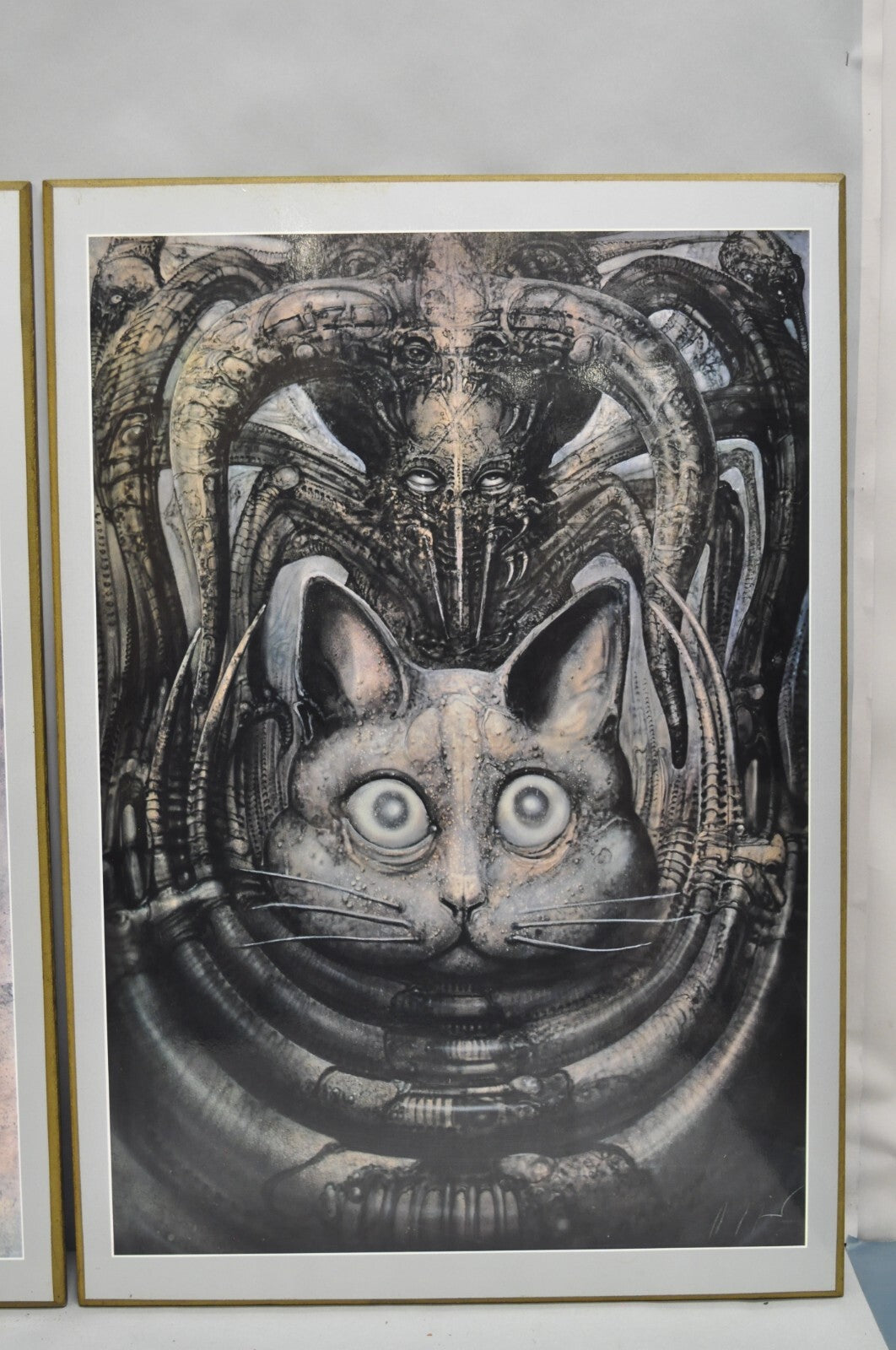 Vintage 1980s H.R. Giger Li, The Spell, Baphomet, Behemoth Art Print - 4 Pc Set