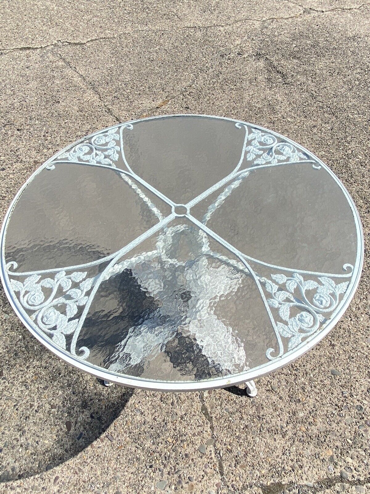Russell Woodard Orleans Pattern Wrought Iron Patio Garden Dining Set - 5 Pc Set