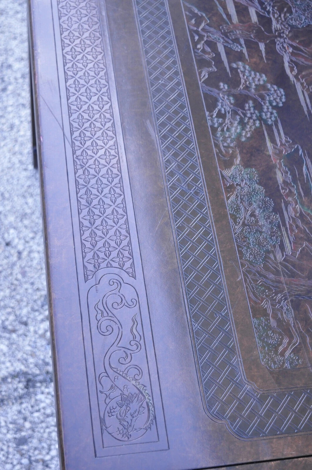Mario Buatta for John Widdicomb Faux Tortoiseshell Chinoiserie Dining Table