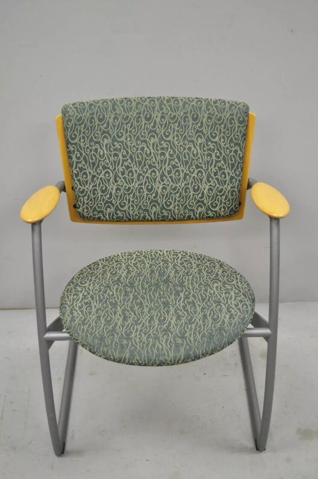 Martela Finland Post Modern Cantilever Office Lounge Arm Chairs - a Pair
