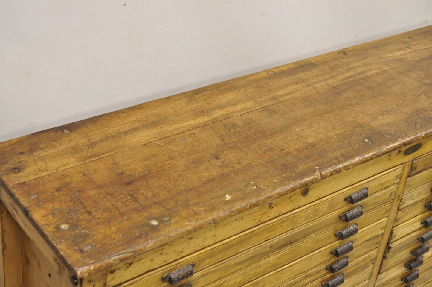 Fred K. Ullmer London Double 32 Drawer Map Makers Flat File Printers Cabinet