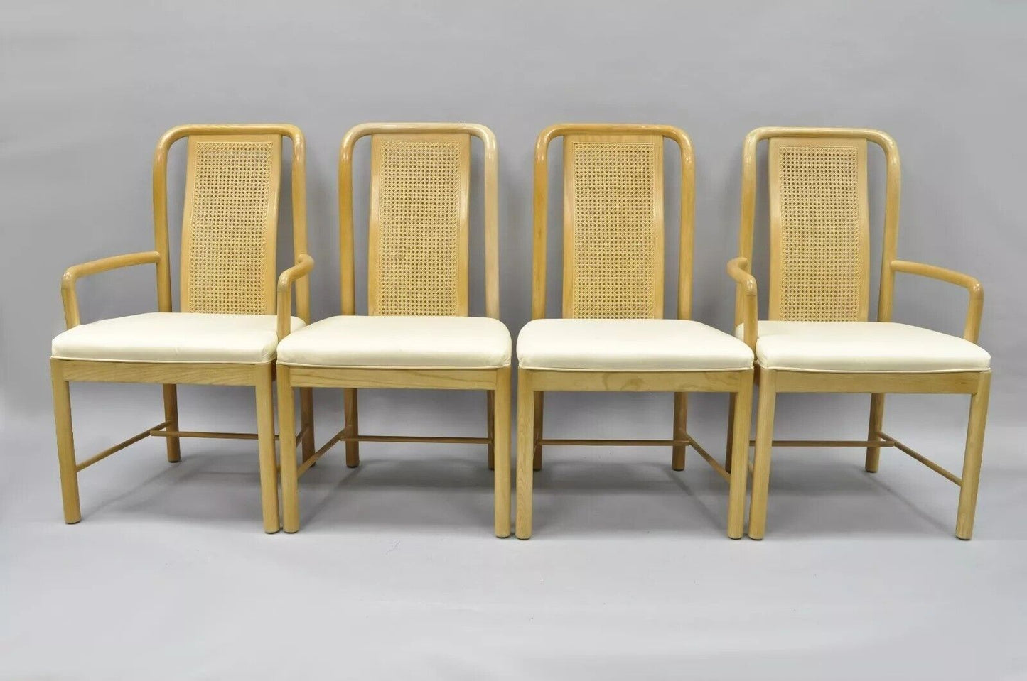 Drexel Heritage Compatibles Art Deco Style Blonde Wood Dining Room Set - 5 Pcs