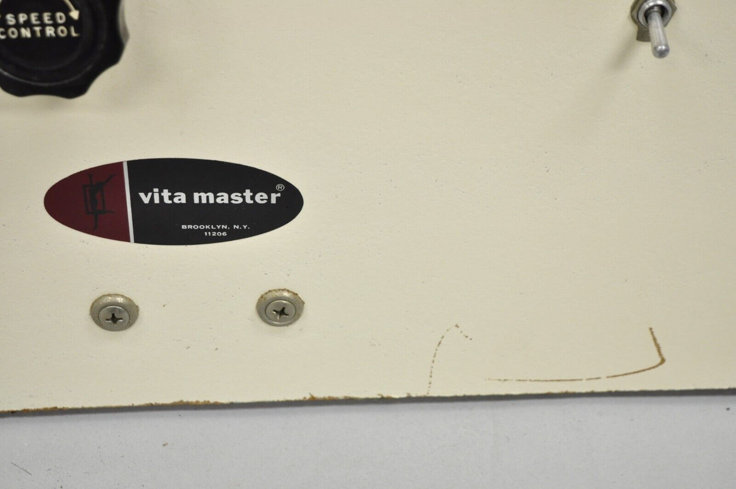 Vintage Vita Master Wood Roller Massager Model VMRL-3 Turquoise Blue - Works