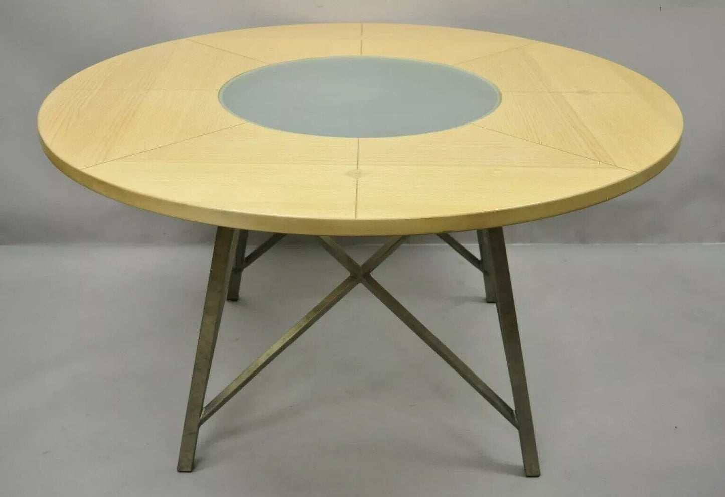 Drexel Heritage Studio Contemporary Modern Blonde Wood Dining Set Table 4 Chairs