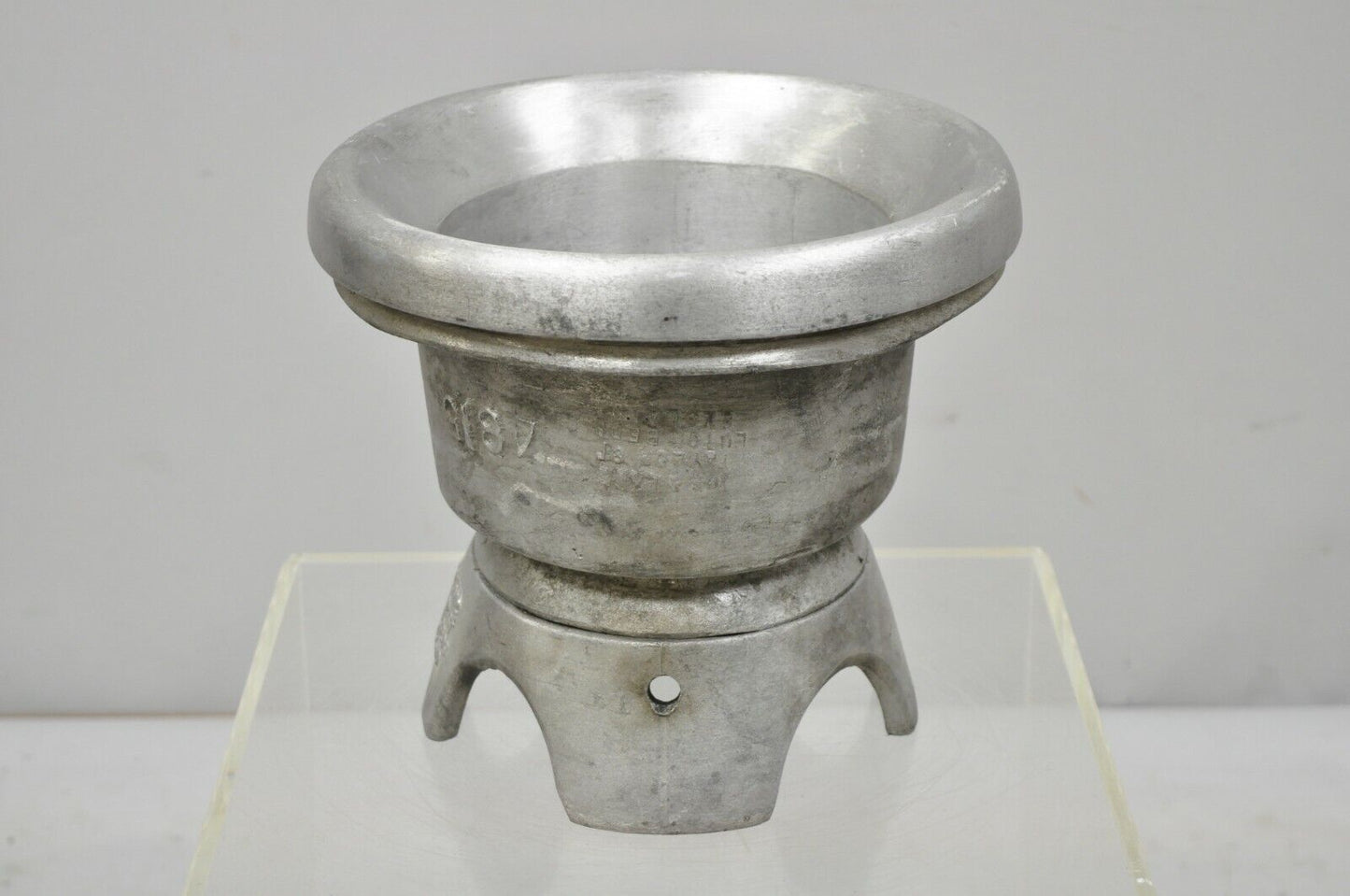 Vintage Boon & Lane Aluminum Hat Block Mold Form Millinery Luton Beds England A