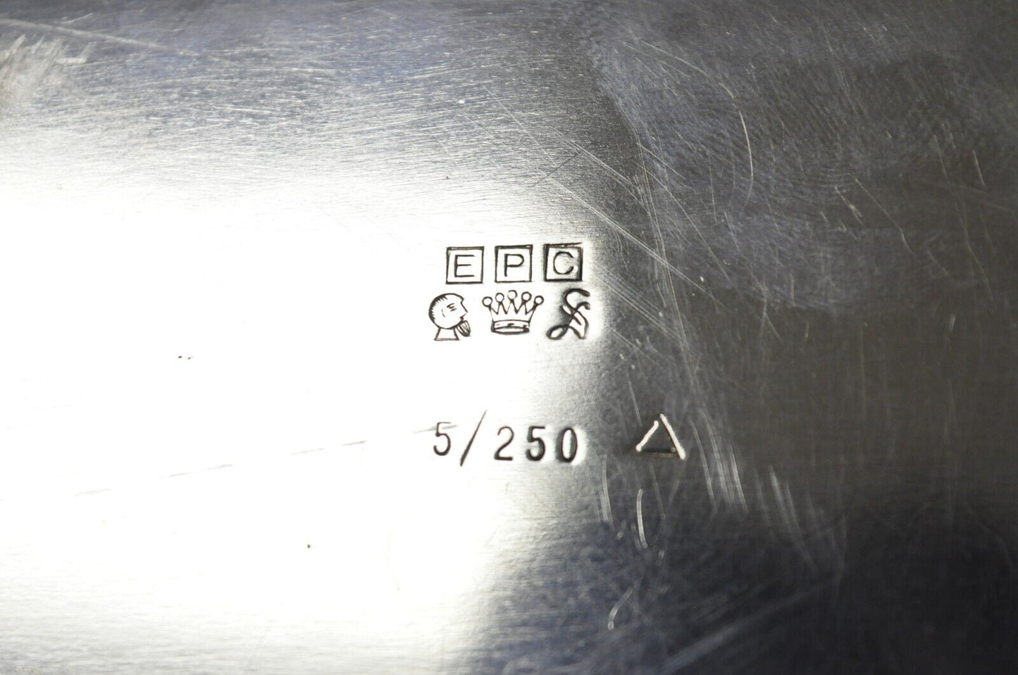 Vintage Victorian EPC Silver Plated Etched Twin Handle Serving Platter Tray