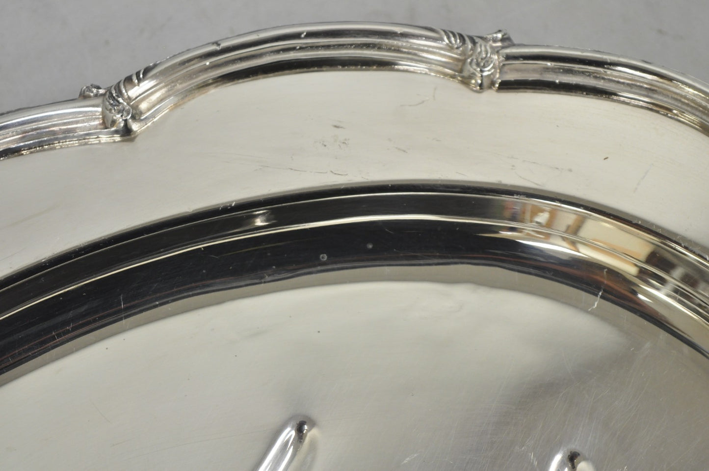 Vintage Amston Victorian Silver Plated Meat Cutlery Oval Serving Platter Tray