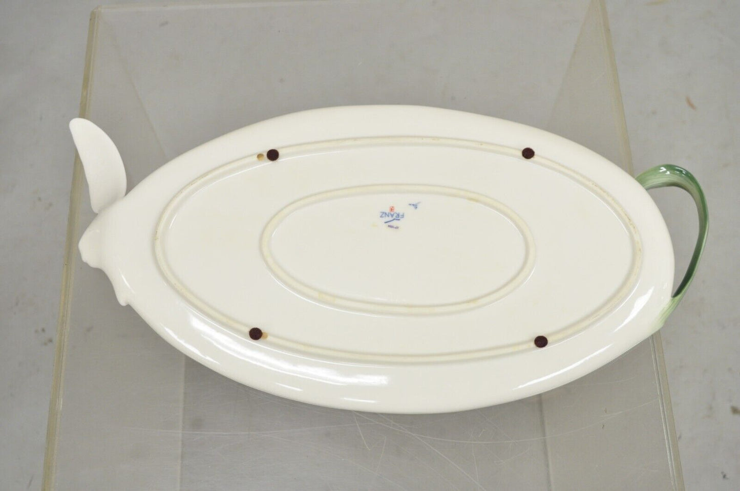 Franz Collection Papillon Butterfly Porcelain Ornamental Platter Handled Tray