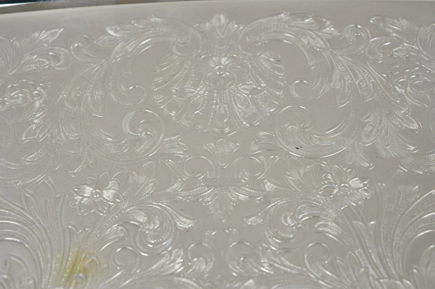 Vintage Eales 1779 Silver Plated 22" Footed Twin Handle Bar Tray Platter