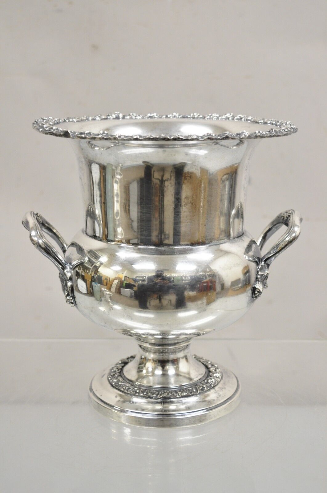 Vintage Sheridan Silver Plated Trophy Cup Champagne Chiller Ice Bucket